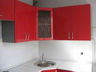 Кухни Пленка цвет Красный металлик
