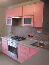 Кухни Пленка цвет Розовая