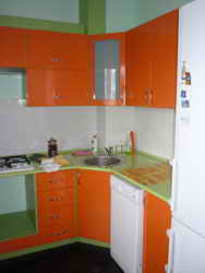 Кухни Пленка цвет Оранжевый металлик